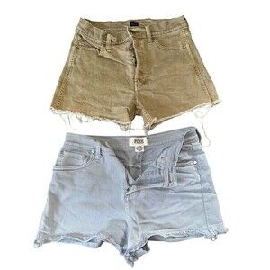 PINK GAP Womens Cut-Off Jean Shorts Size 4 Distressed 90s Booty Dukes Lot